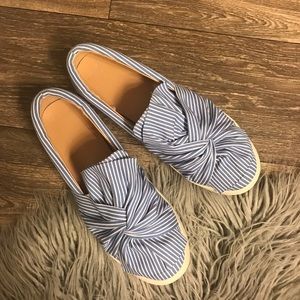 Striped Platform Slip-on Sneaker